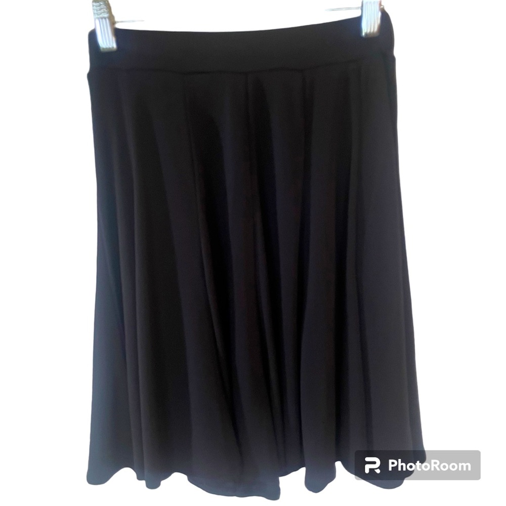 New Womens Black Philosophy Pull On 95% Polyester 5% Spandex Pleated Skirt Sz XS